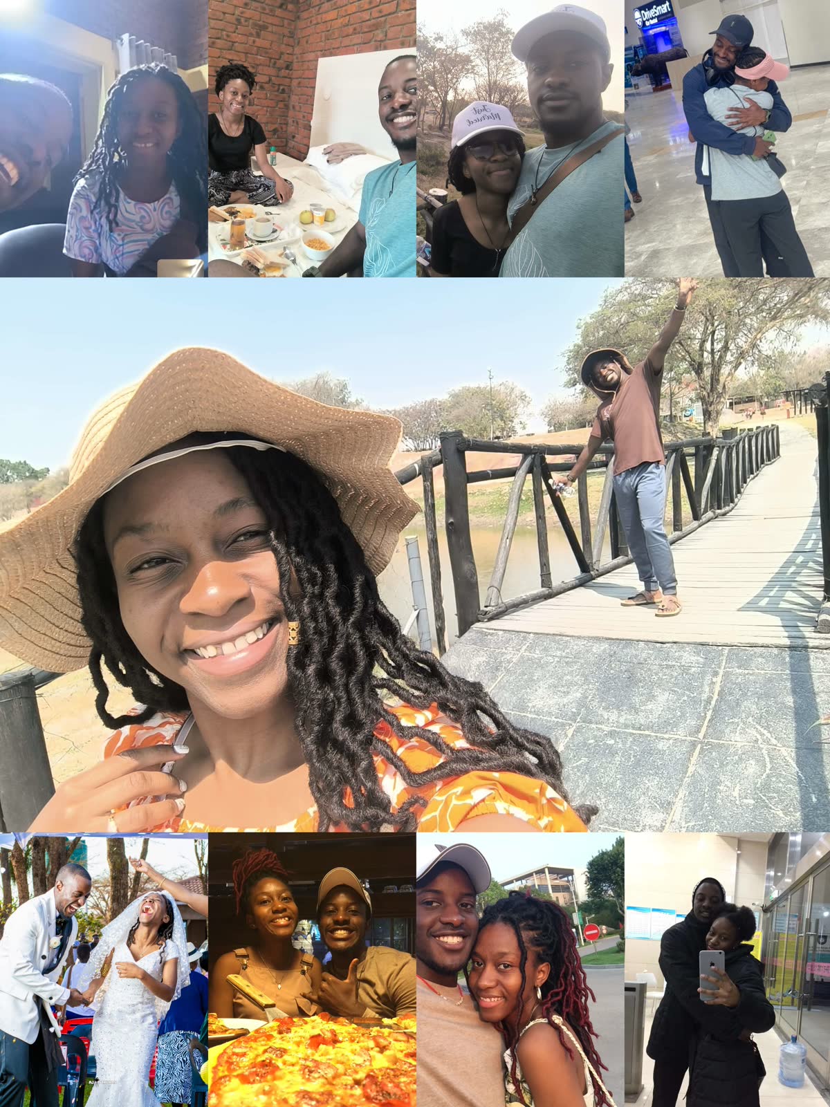 Kim and Bue's white wedding
